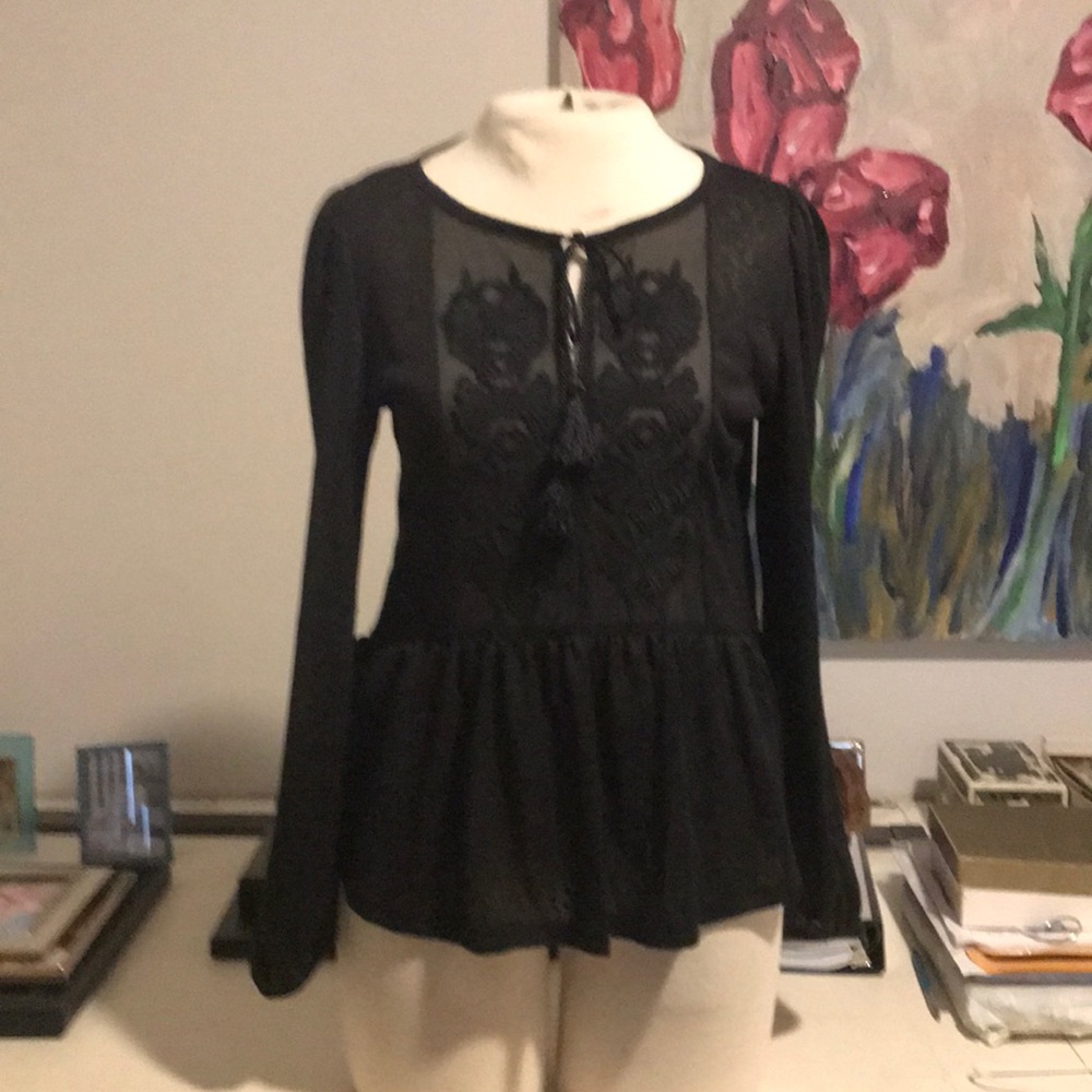 H&M size S black top